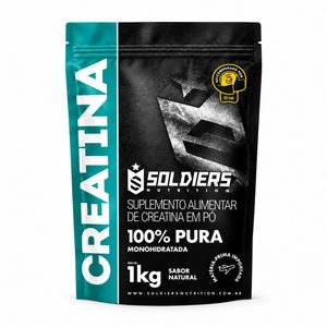 Creatina 1kg Suplemento Monohidratada em pó 100% Pura - Soldiers Nutrition Creatina 1kg Suplemento Monohidratada em pó 100% Pura - Soldiers Nutrition