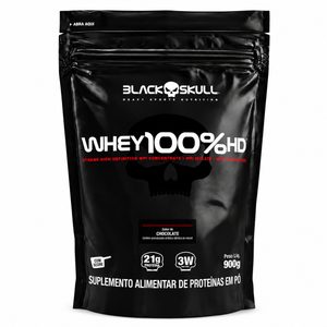 Whey Sabor Chocolate 100% Hd Refil Black Skull - 900g Whey Sabor Chocolate 100% Hd Refil Black Skull - 900g