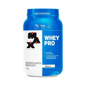 Whey Protein 1kg Whey Pro Max Titanium Sabor Baunilha no Mercado Livre Whey Protein 1kg Whey Pro Max Titanium Sabor Baunilha no Mercado Livre
