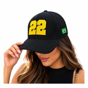 Boné Unissex Bolsonaro 22 Bordado Brasil 2026